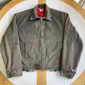 Vintage Big Mac Bomber Jacket M Workwear Sanforized Penneys 40/50s Distressed